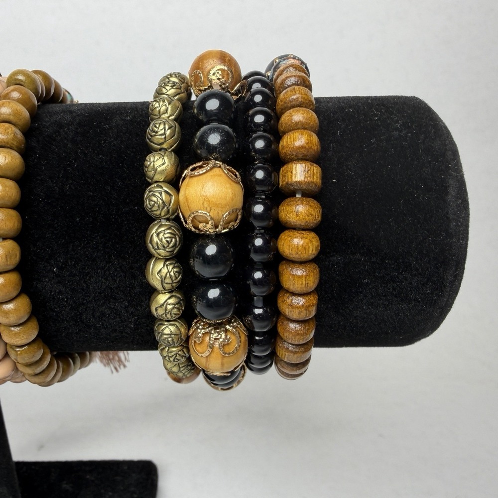 Tree Of Life Bracelets 3 Sets of 4 Each Set Hand Crafted Beautiful Colors Boho - Picture 6 of 9